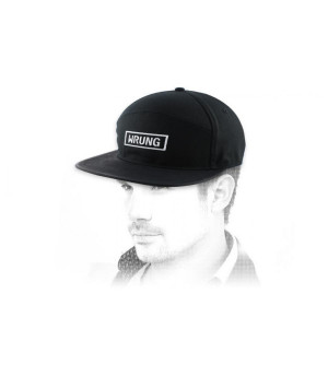 casquette logo rectangle Wrung Box 6 Panel black